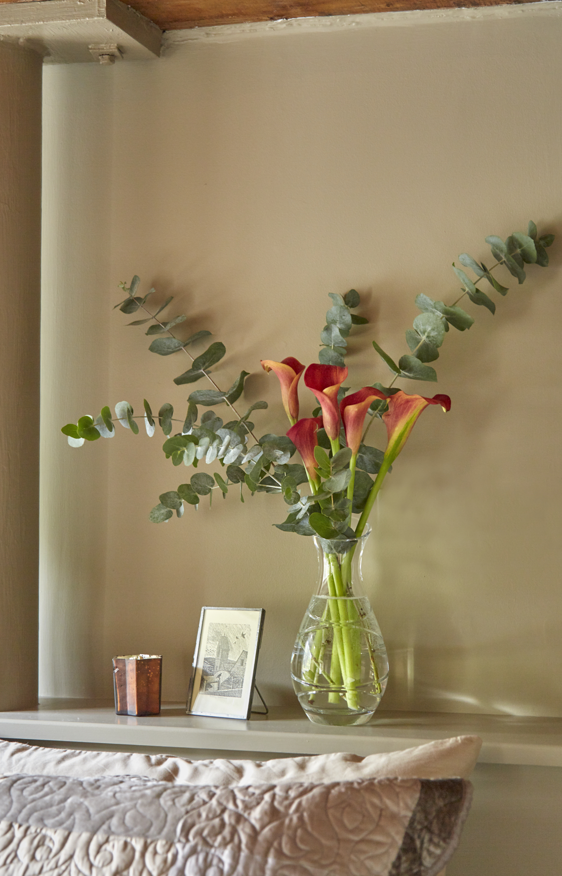 Foliage decorating a Cotswold mill apartment