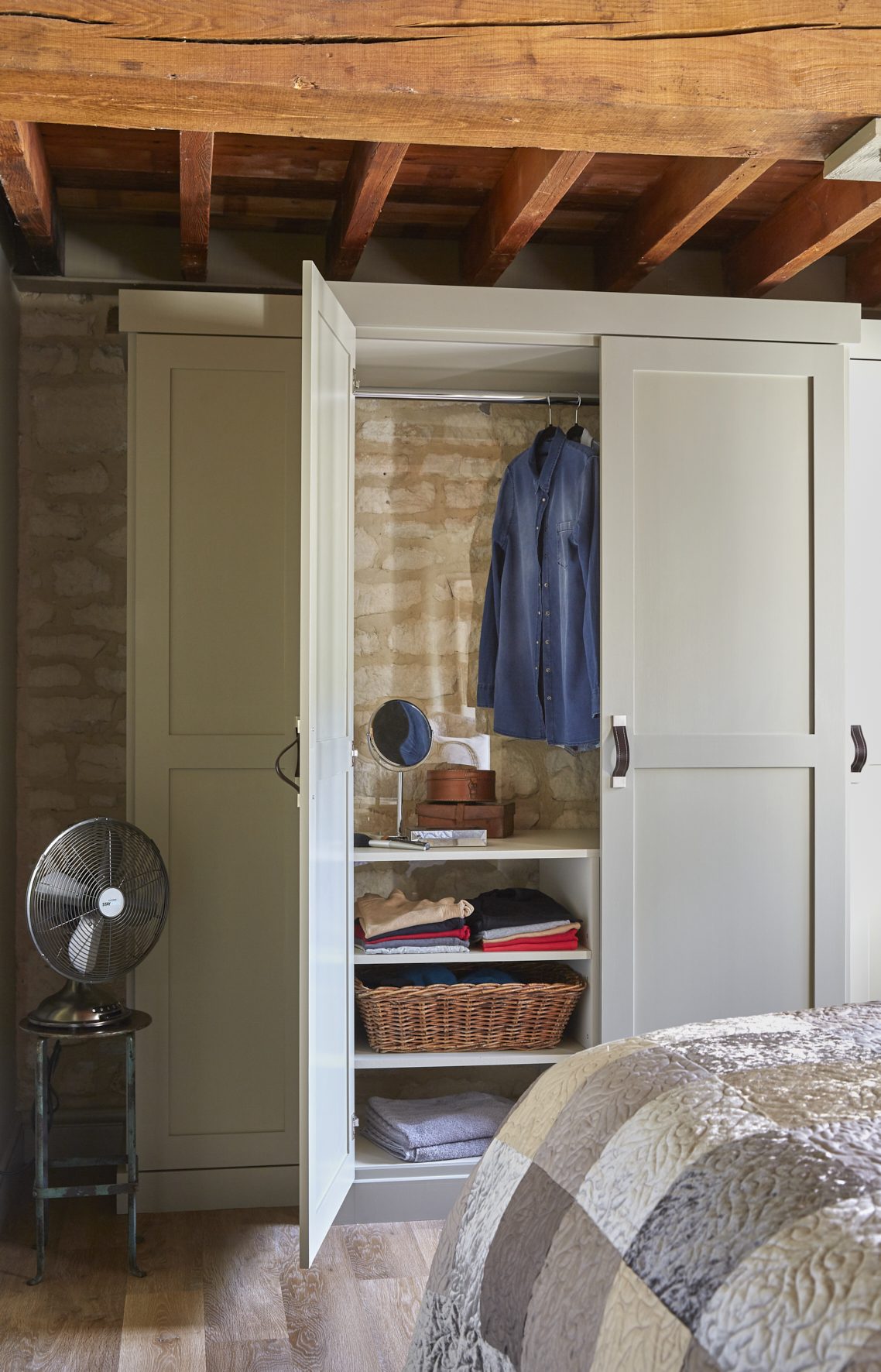 Perspex backed custom wardrobe