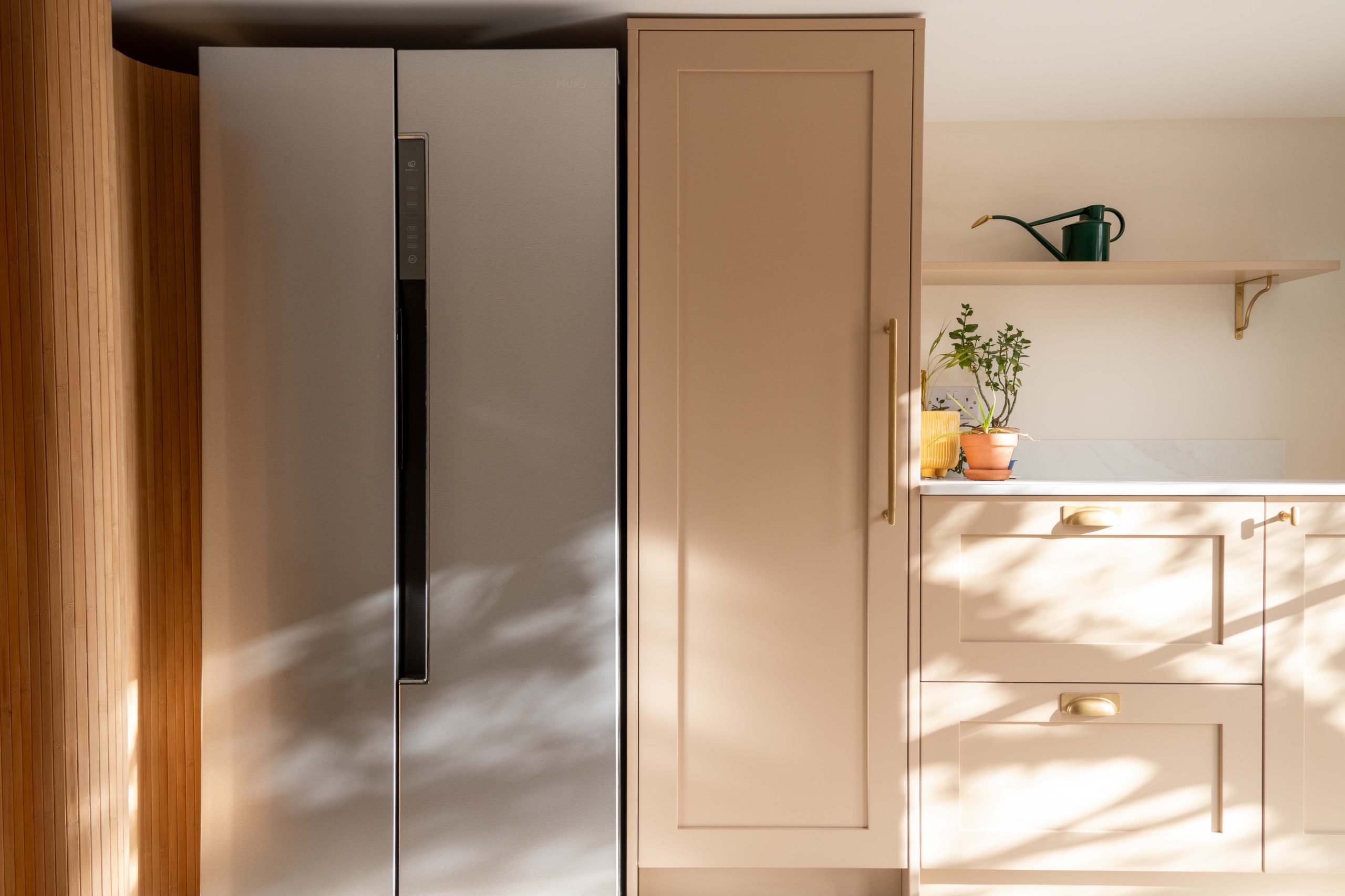 Cotswold utility room with dappled sunlight